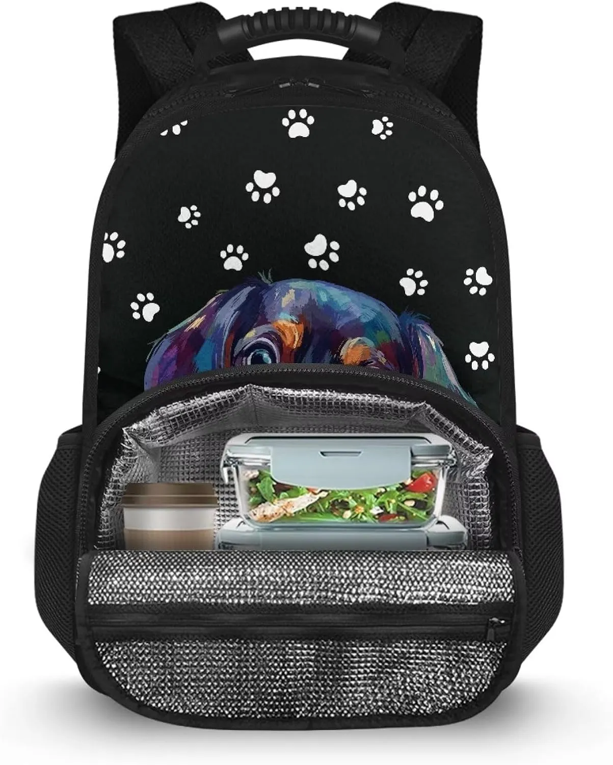 FOR U DESIGNS Backpack Cooler with Storage Asethetic Travel Backpack for Women 17 Inch Lightweight Backpack