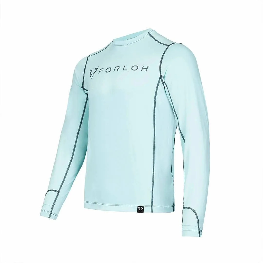 FORLOH Men's SolAir Long Sleeve Shirt - Lightweight Sun Shirt/UPF 50  Sun Protection/Cooling & Quick-Dry Technology