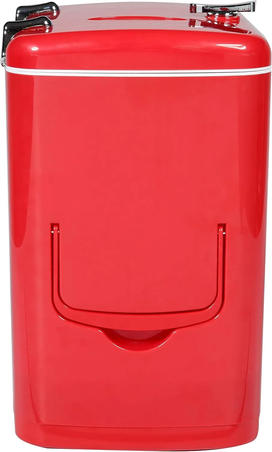Frigidaire Retro Mini Personal Fridge Cooler, Holds up to 9 Cans, Portable for Car, Office, Bedroom, Dorm Room, or Cabin, Includes 110V AC and 12V DC cords - 11.8"D x 7.1"W x 10.1"H, Red