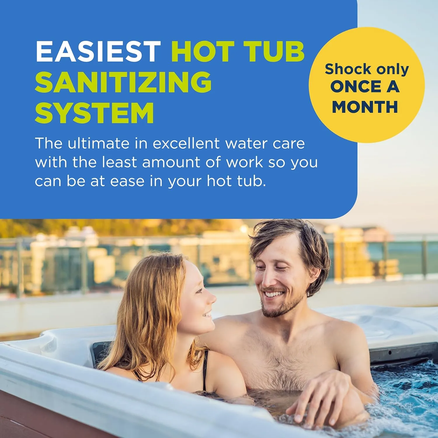 FROG @Ease Floating System for Hot Tubs with 3 Replacement @Ease SmartChlor Cartridges - Self-Regulating Sanitizer - Hot Tub Maintenance System with Sanitizing Minerals & SmartChlor Technology
