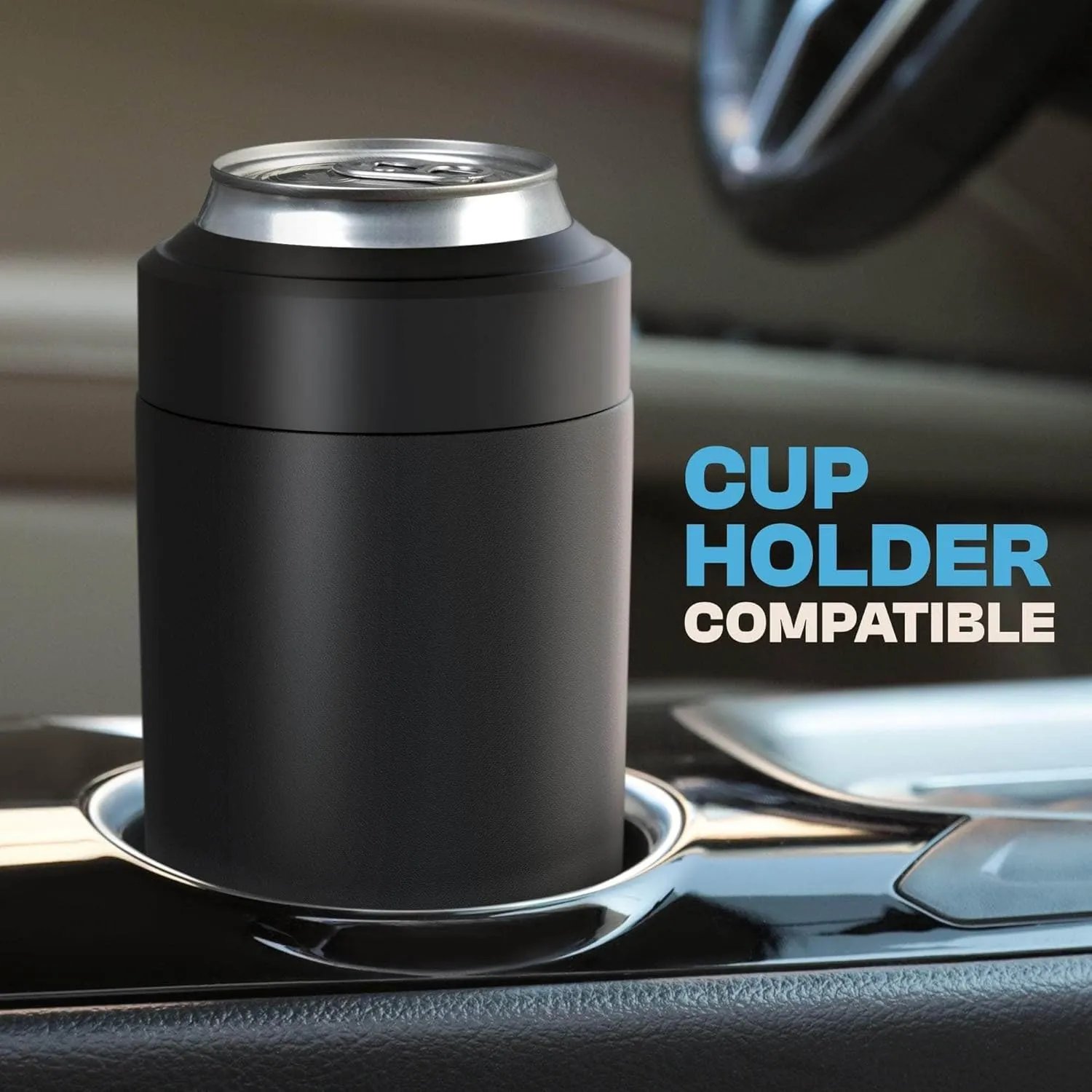 Frost Buddy Universal Buddy Can Cooler - Fits All - For Regular 12 & 16 oz or Slim-Size Bottles - Insulated Double-Walled Stainless Steel (Golf)