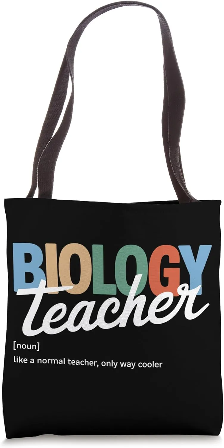 Funny Biology Teacher Definition Women & Men Cooler Teacher Tote Bag