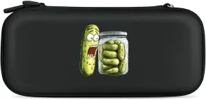 Funny Pickle Compatible with Switch Carrying Case Hard Travel Game Bag Pouch with 15 Games Accessories