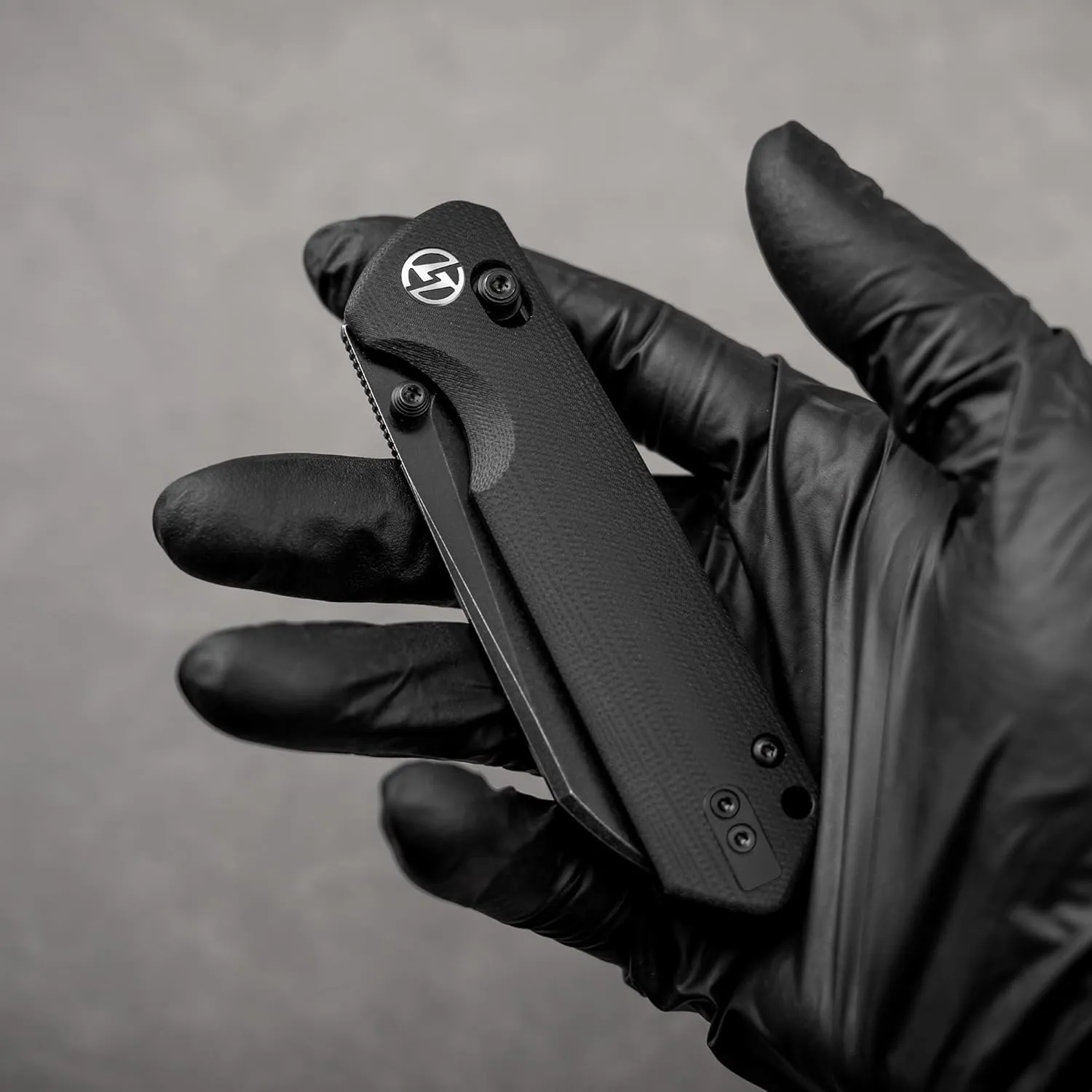 G062 Folding Knife for EDC, 14C28N Steel Blade Pocket knife, Crossbar Lock Knife for Outdoor, Survival, Hunting and Camping, 3.53oz(Black Black Coating)