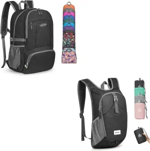 G4Free 40L Lightweight Packable Backpack with 10L Small Foldable daypack