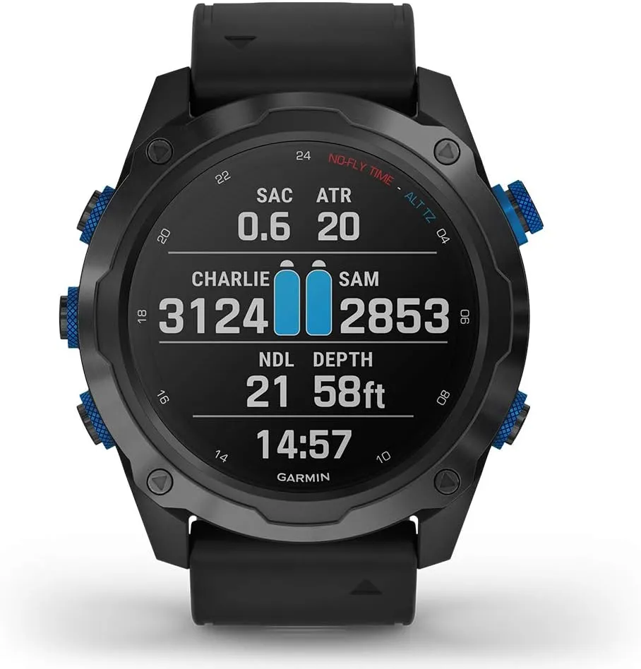 Garmin Descent Mk2i (Titanium Gray DLC/Black) Dive Computer Watch Bundle - Air Integration, Multisport Training Features - includes PlayBetter Waterproof Dry Bag Set
