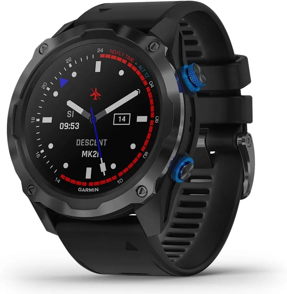 Garmin Descent Mk2i (Titanium Gray DLC/Black) Dive Computer Watch Bundle - Air Integration, Multisport Training Features - includes PlayBetter Waterproof Dry Bag Set