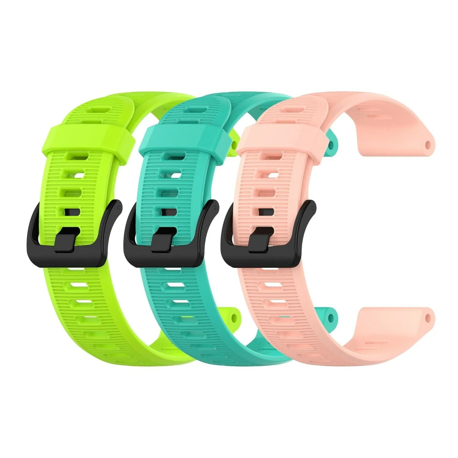 Garmin Forerunner 945 GPS Running Smartwatch with Included Wearable4U 3 Straps (Lime/Teal/Pink)
