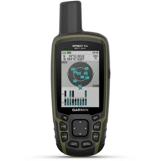 Garmin GPSMAP® 65s Multi-Band/Multi-GNSS Handheld with Sensors GPS