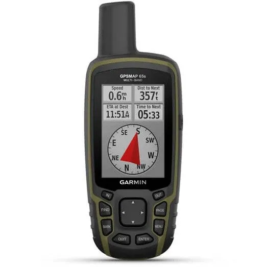 Garmin GPSMAP® 65s Multi-Band/Multi-GNSS Handheld with Sensors GPS