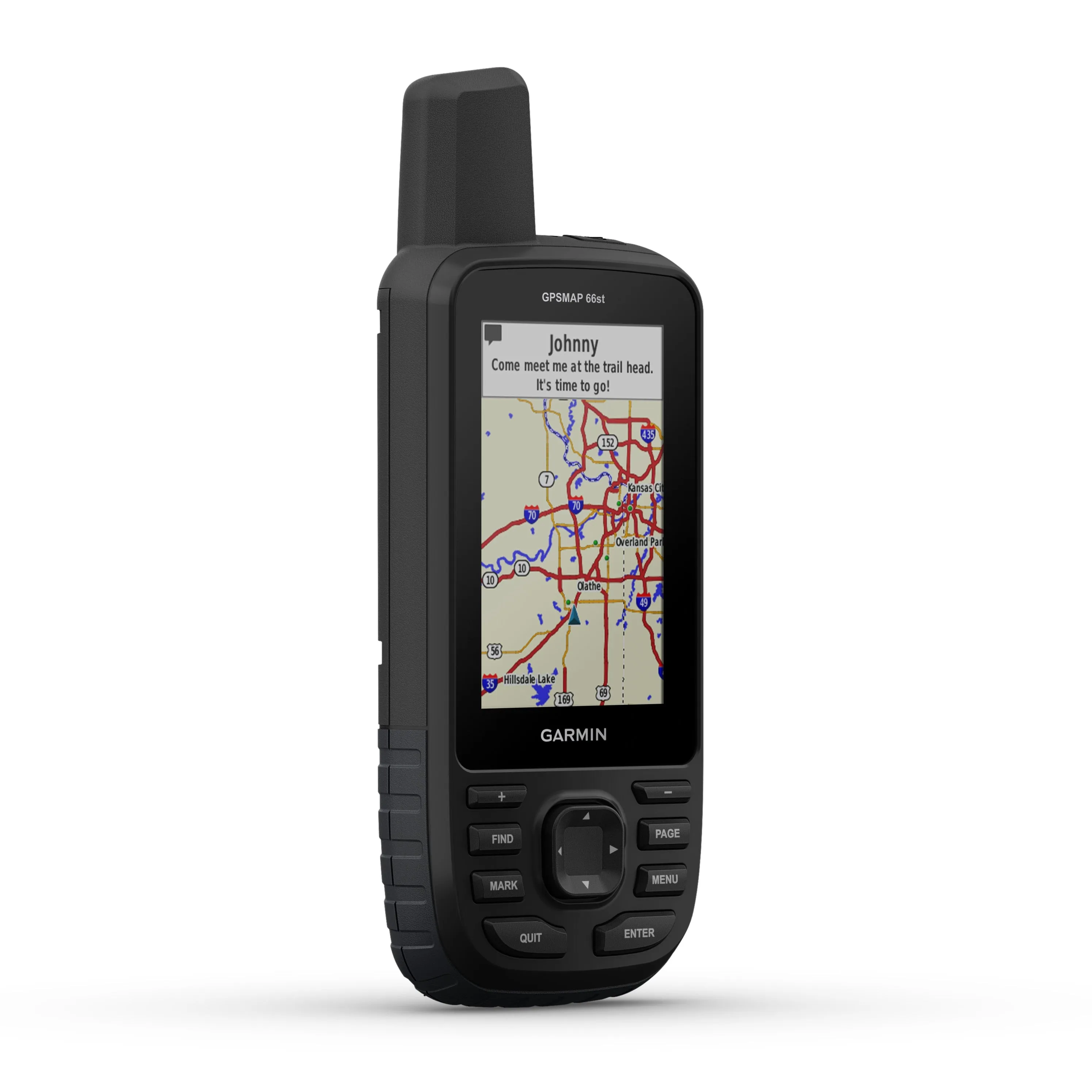 Garmin GPSMAP 66st, Handheld Hiking GPS w/ 3” Color, TOPO Maps 010-01918-10