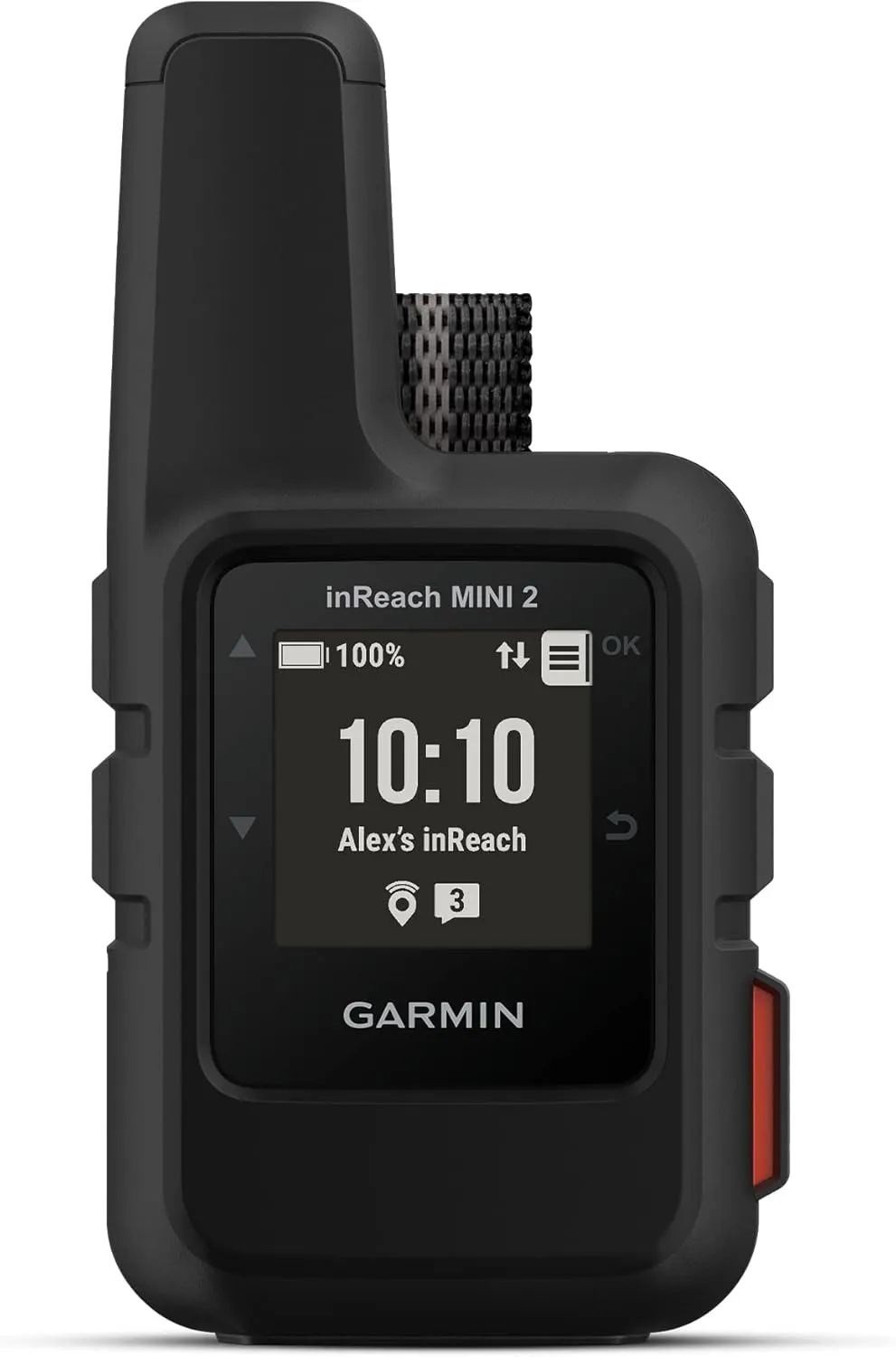 Garmin inReach Mini 2 (Black) and Garmin Backpack Tether Accessory Bundle