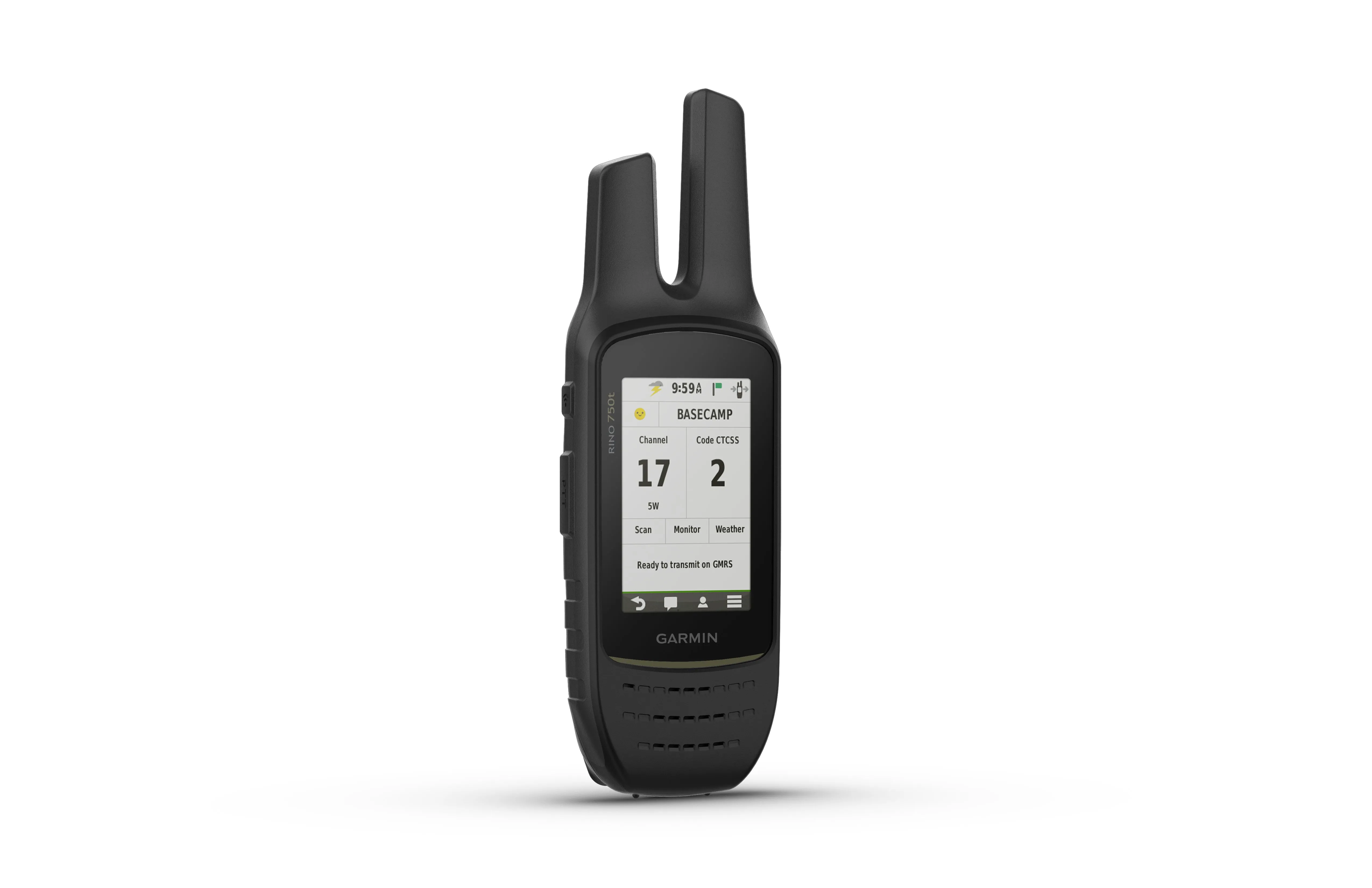 Garmin Rino 750t Two-Way Radio with Topo Mapping with Wearable4U Power Bank Bundle