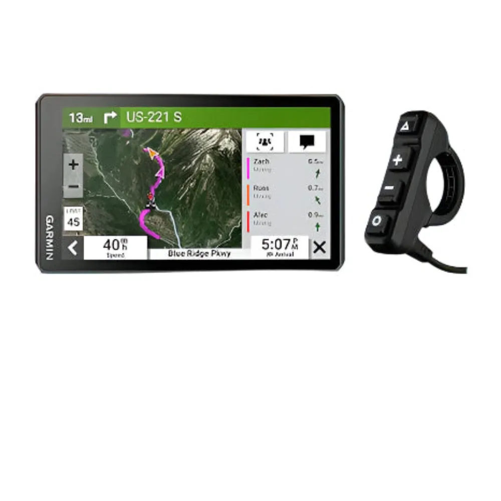 Garmin Unisex Black Motorcycle or ATV Control Your zūmo® XT2 Motorcycle Navigator Or Compatible Tread® Device Zoom In And Out Of Maps Control Music Mark Waypoints Handlebar Controller For Use On Snowmobile - 010-02974-00