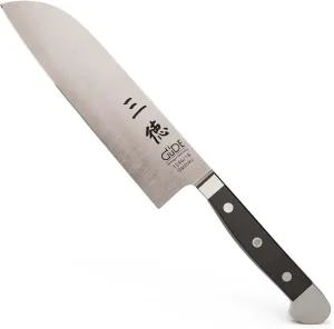 Güde Alpha Series Hand Forged/Sharpened Santoku Knife, 7-in - Ice Hardened Steel - Made in Solingen, Germany Since 1910