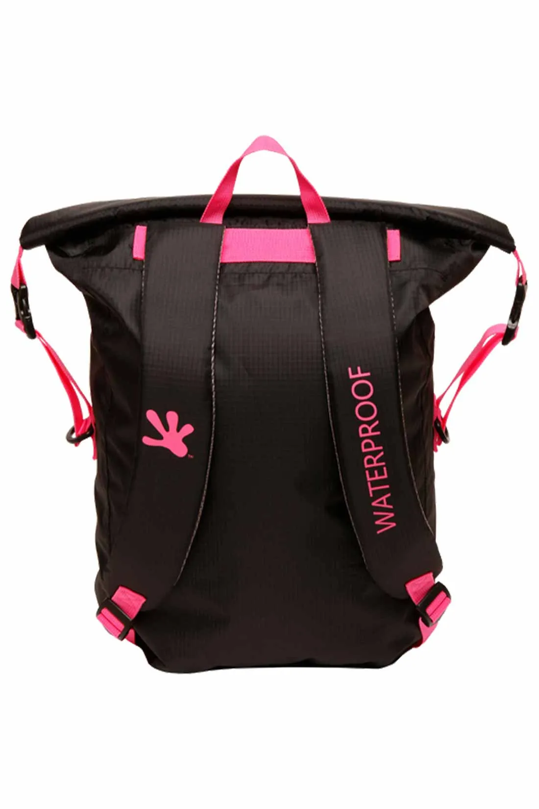 Gecko Black/Pink Waterproof Lightweight 30L Backpack