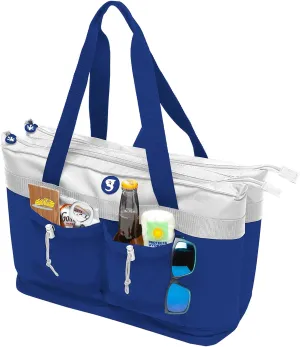 geckobrands 2 Compartment Tote Cooler – Durable, Leak-Proof Insulated Cooler Bag for Food and Drinks