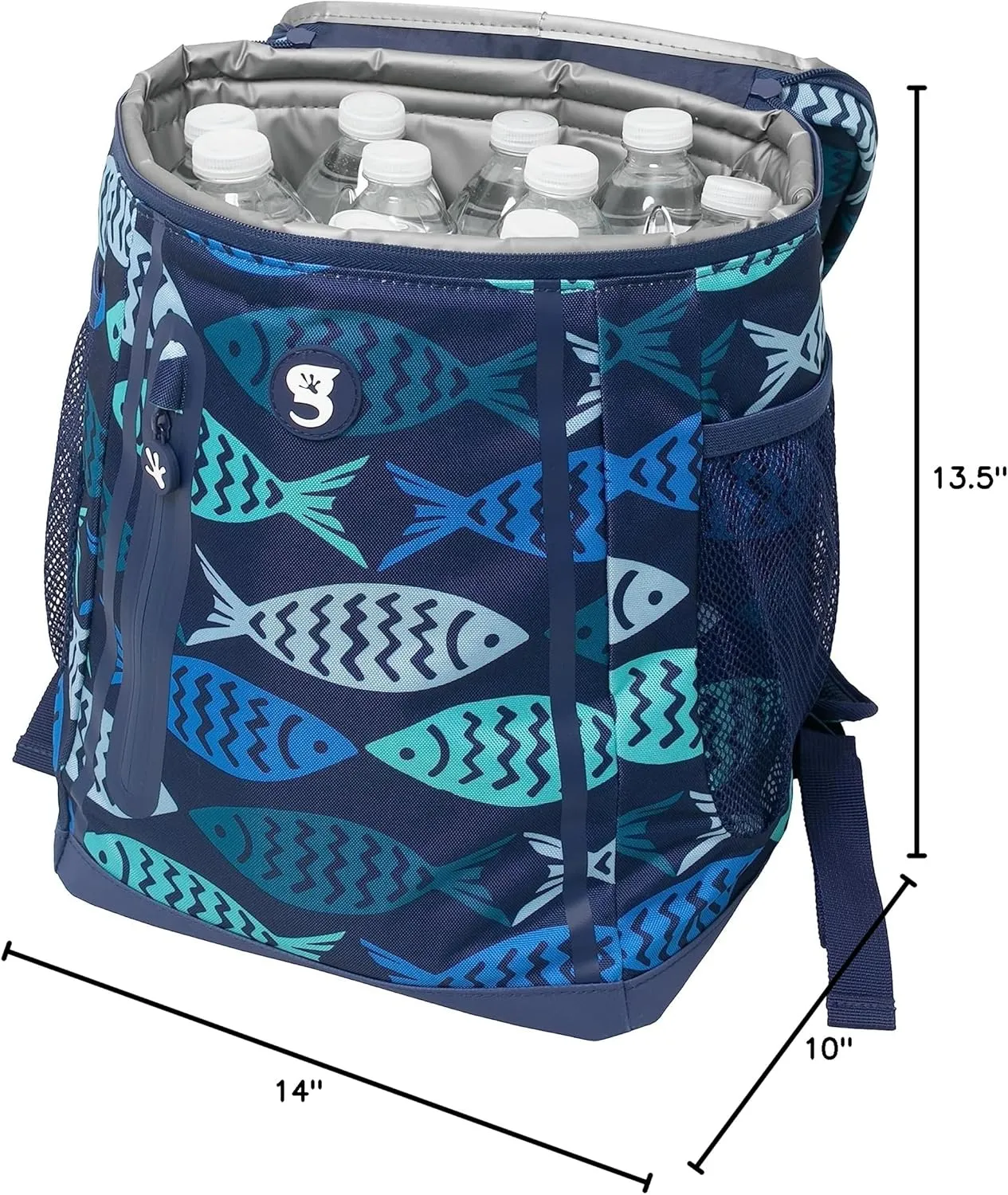 geckobrands Opticool Backpack Cooler – Insulated Leak-Proof Backpack for Travel and Outdoor Activities