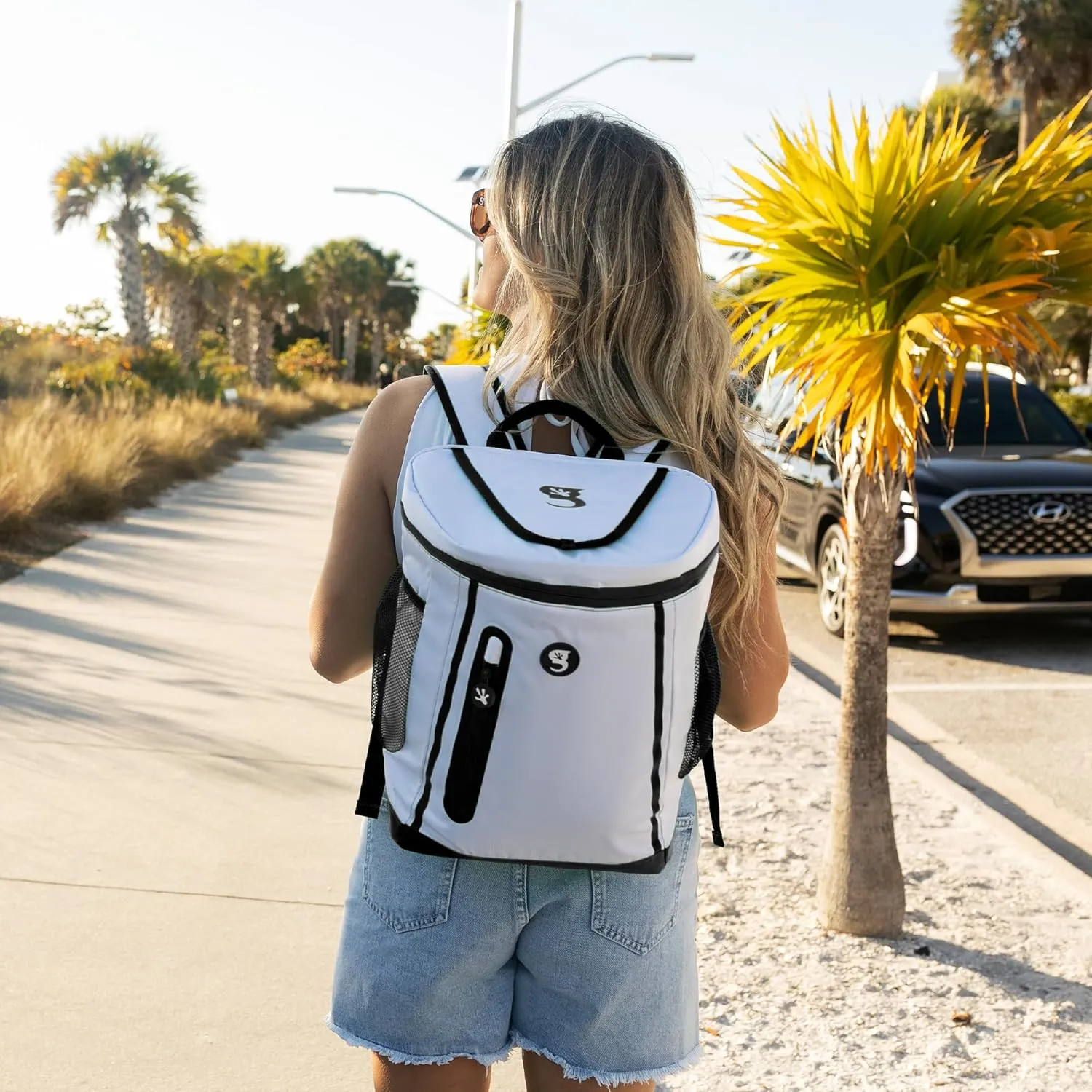 geckobrands Opticool Backpack Cooler – Insulated Leak-Proof Backpack for Travel and Outdoor Activities