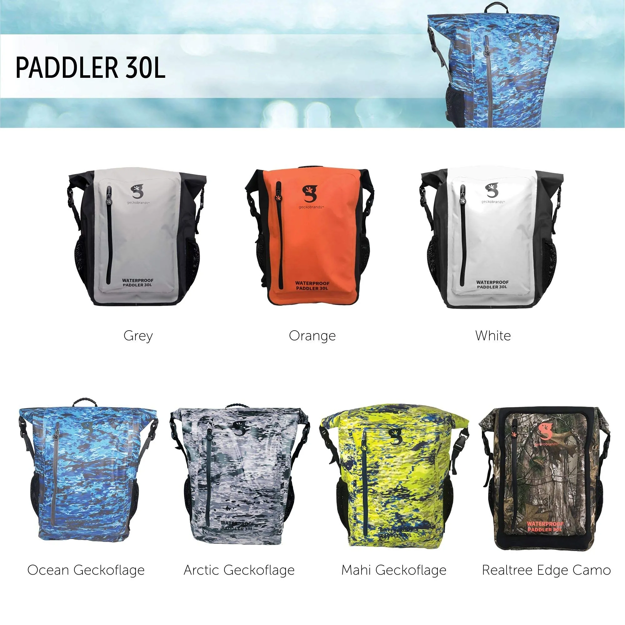 Geckobrands Paddler Waterproof Backpack U1