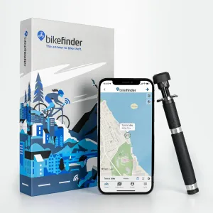 Gen2 - Anti-Theft Bike Tracker with Wi-Fi, GPS, LPWAN and Bluetooth, Hidden and Locked Inside Handlebar, Worldwide Coverage, eSIM Included - Subscription Required
