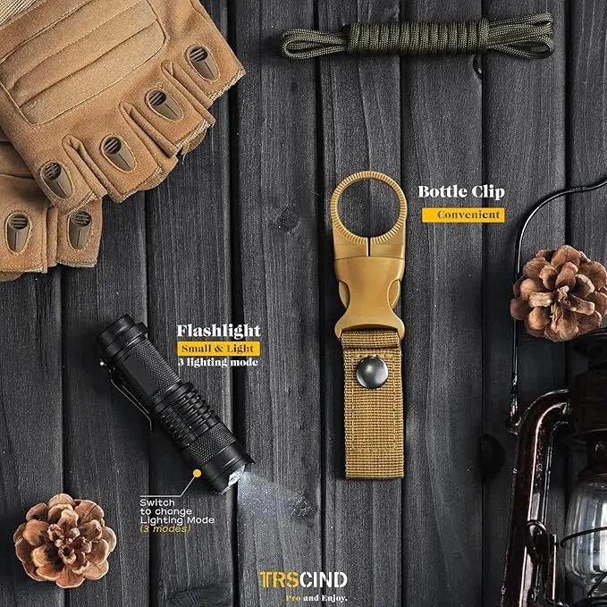 Gifts for Men Dad Husband Him, Christmas Stocking Stuffers Birthday Gifts Idea for Boyfriend Man, Survival Kit 14 in 1, Survival Gear and Equipment, Fishing Hunting Camping Accessories, Cool Gadgets