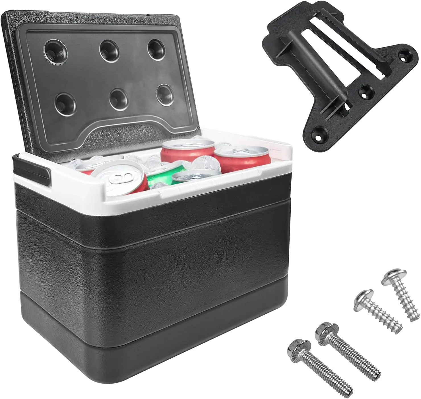 Golf Cart Cooler, Insulated Golf Cart Cooler with Mounting Bracket for Club Car Precedent Tempo and Onward OEM 102588101 103886801, Lightweight & Portable, Easy Installation