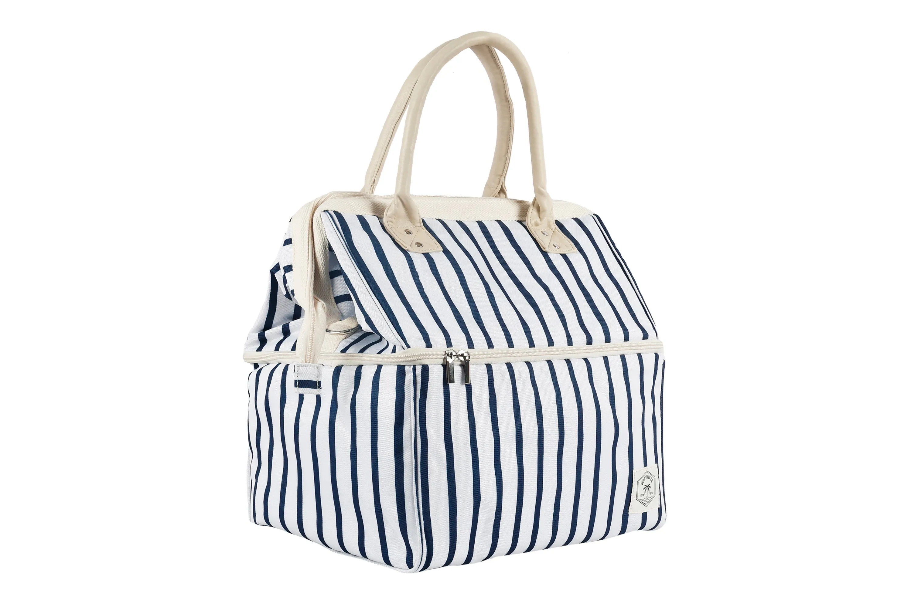 Good Vibes™ Premium Insulated Picnic Cooler Bag, Carry Handles, 2 Separate Compartments, Holds 24  Cans - Mediterranean
