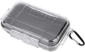 GOTOTOP Waterproof Storage Case, Outdoor Survival Storage Carry Box Shockproof Waterproof Case Storage Organizer Airtight Carry Box Container for Home Outdoors Camping Fishing Storage (Transparent)