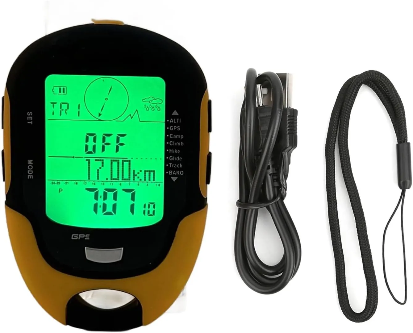 GPS Navigation Portable Handheld Digital Navigation Altitude Meter Temperature IPX4 Grade