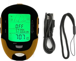 GPS Navigation Portable Handheld Digital Navigation Altitude Meter Temperature IPX4 Grade