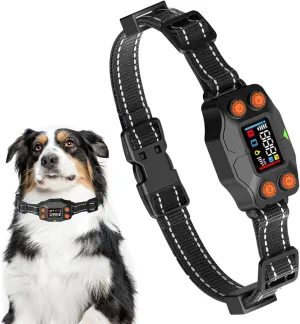GPS Wireless Dog Fence System Invisible Electric Fence for Dog,Three Modes Adjustable Underground GPS Dog Collar Fence System Range from 25 to 999 Yards, Waterproof Pet Containment System-Outdoor Use