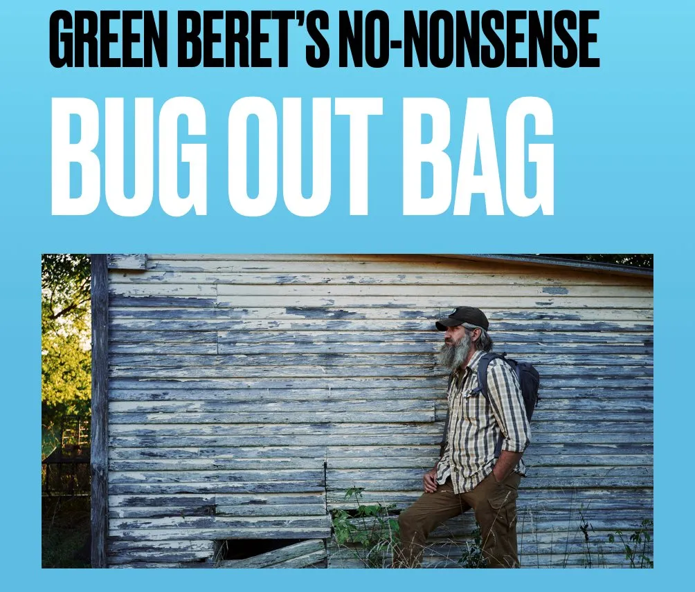 Gray Bearded Green Beret No-Nonsense Bug Out Bag List PDF eBook