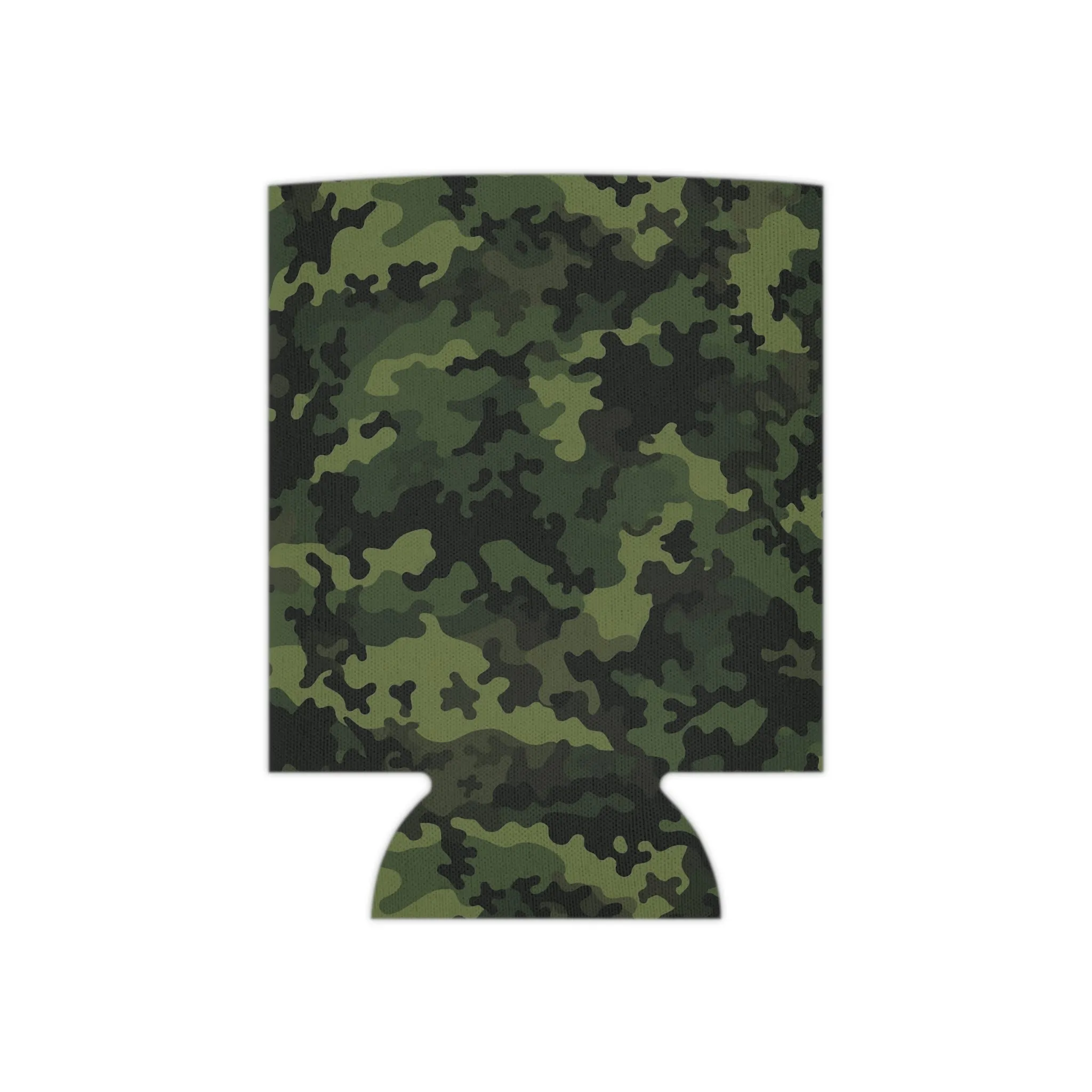 Green Camo Can Cooler