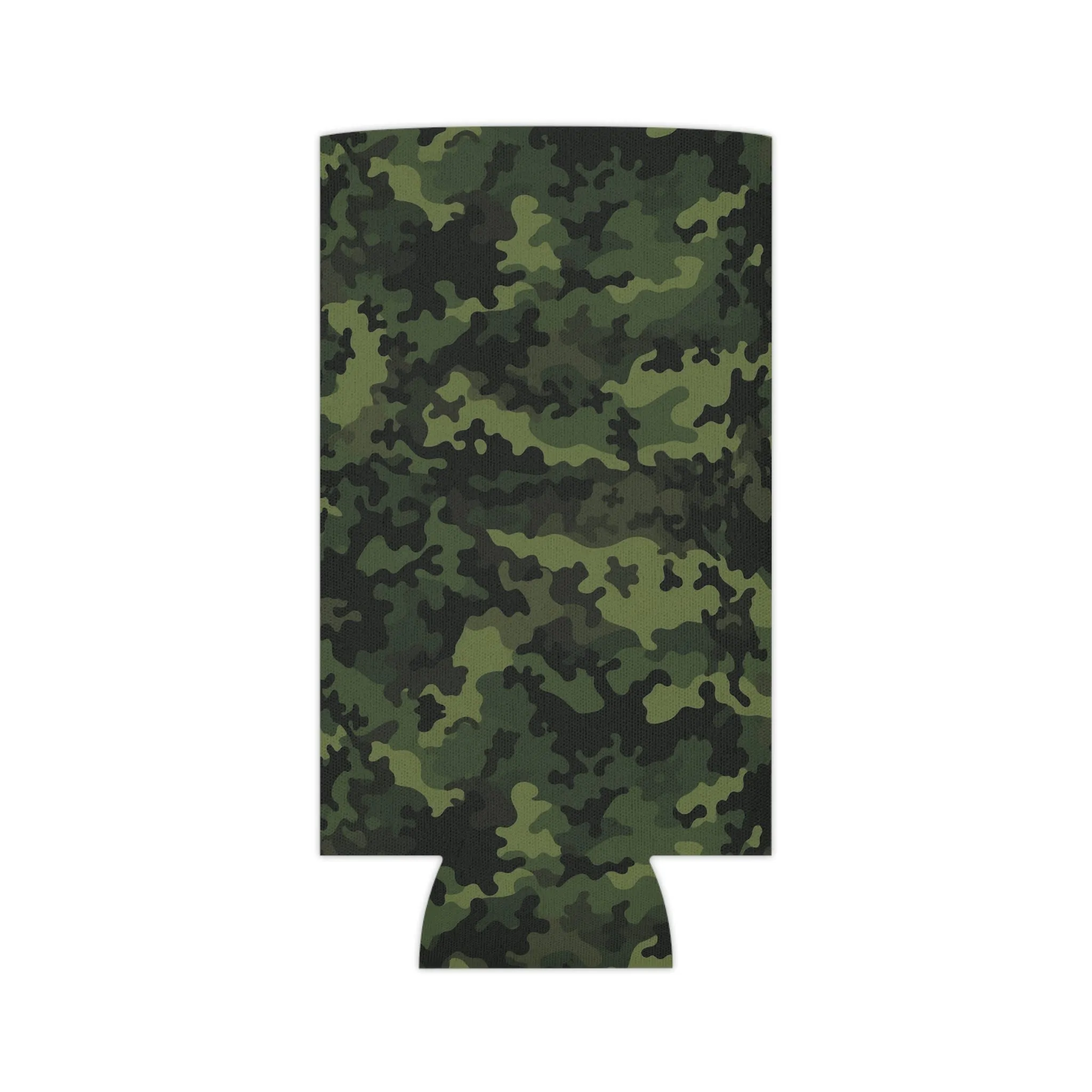 Green Camo Can Cooler