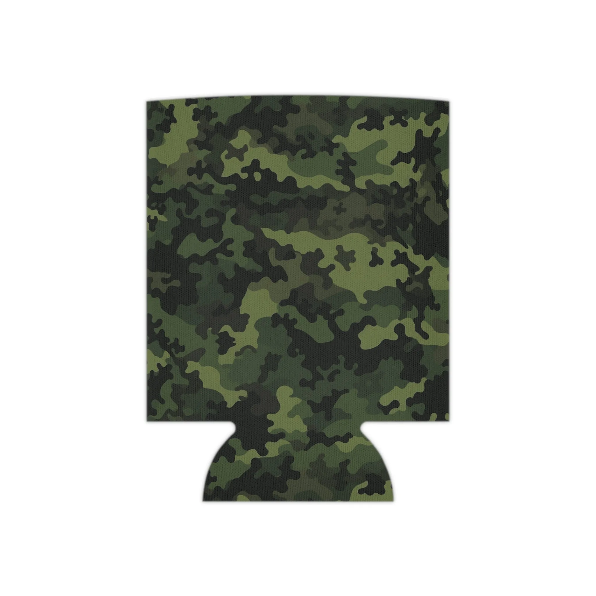 Green Camo Can Cooler