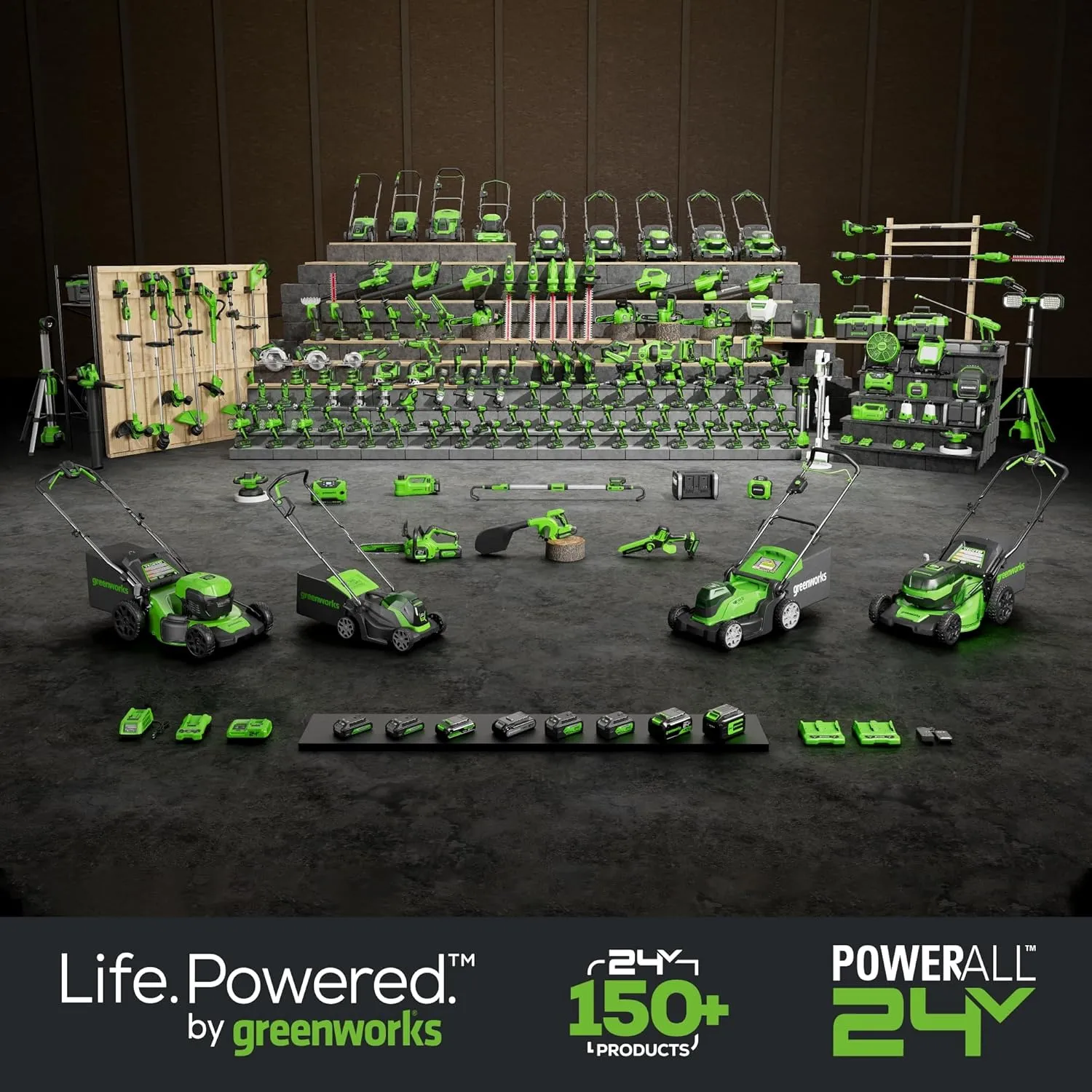 Greenworks 24V MAX Cordless Brushless Drill & Impact Driver Combo Kit, Electric Drill Set, High Torque, Lightweight, Professional Grade, Includes 2x 2.0Ah Batteries, Charger, and Storage Bag