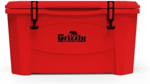 Grizzly 60 Cooler | 60 qt Ice Chest Durable Rotomolded Insulated | Made in USA | Warranty for Life | For Beach Boat Camping Fishing Hunting | G60