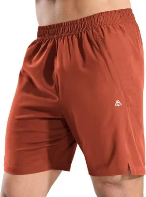Haimont 7 Inch Athletic Running Shorts Men Dry Fit Lightweight Workout Shorts with Zipper Pockets No Liner, Quick Dry