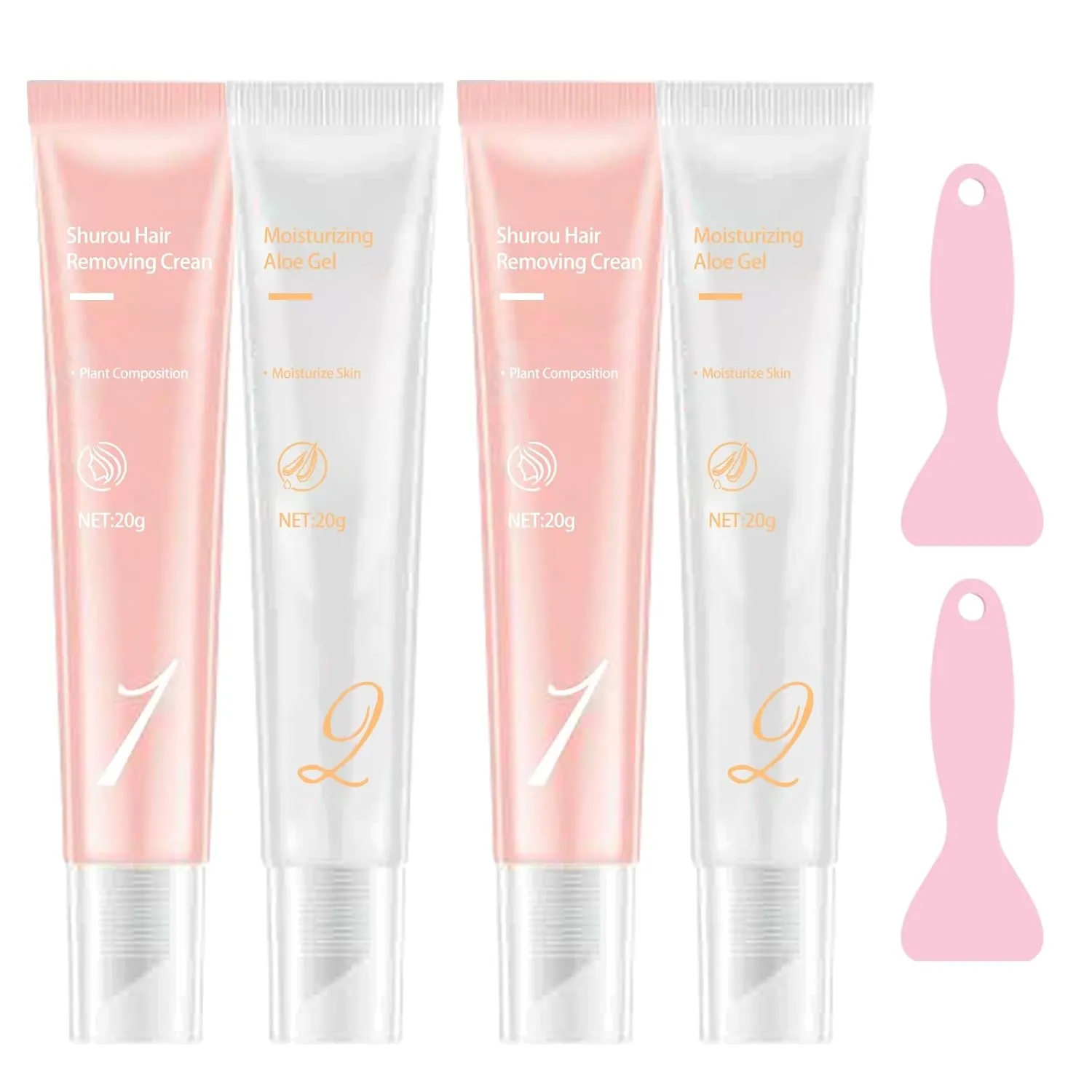 Hair Removal Cream,2025 New Facial Hair Removal Cream Kit, Painless Hair Removal With Scraper,Facial Hair Removal for Women，Facial Hair Removal For Women With Scraper.