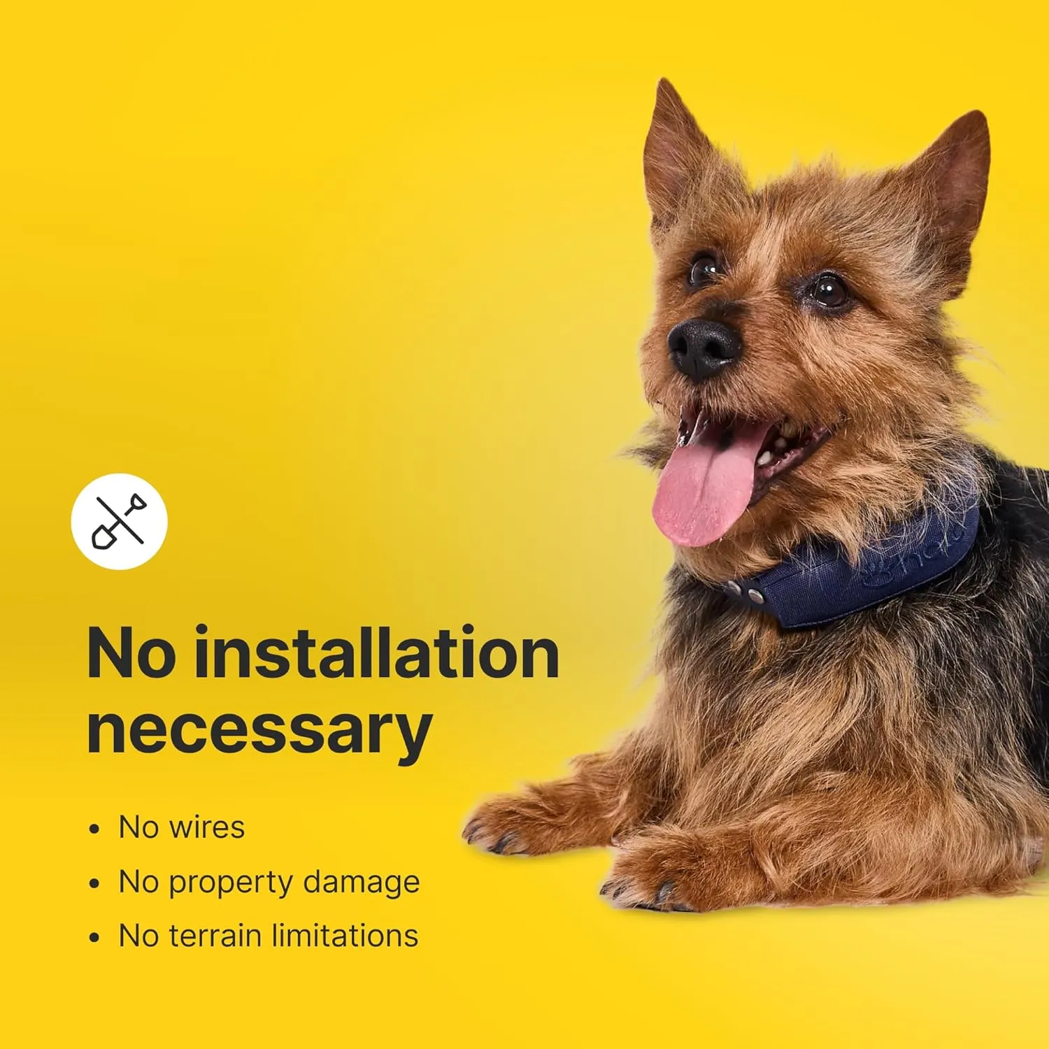 Halo Collar 4, All New GPS Wireless Dog Fence & Dog Training Collar with GPS Tracker, Subscription Required, Waterproof, One Size, Midnight