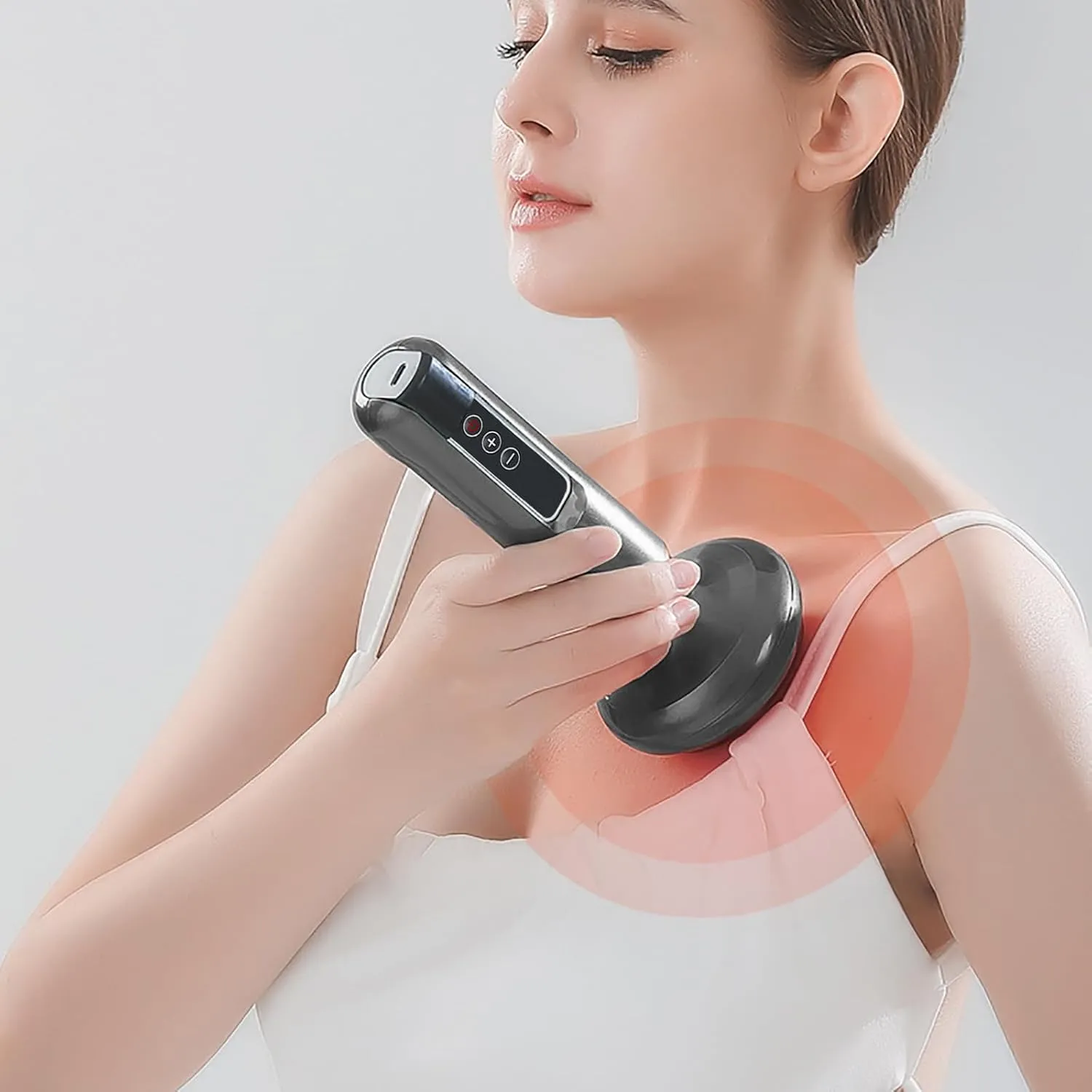 Handheld Cellulite Remover 2025 Cordless Body Shaping Machine 6 Speed Vibrating Massager for Legs Arms Portable Home Use (Grey, One Size)