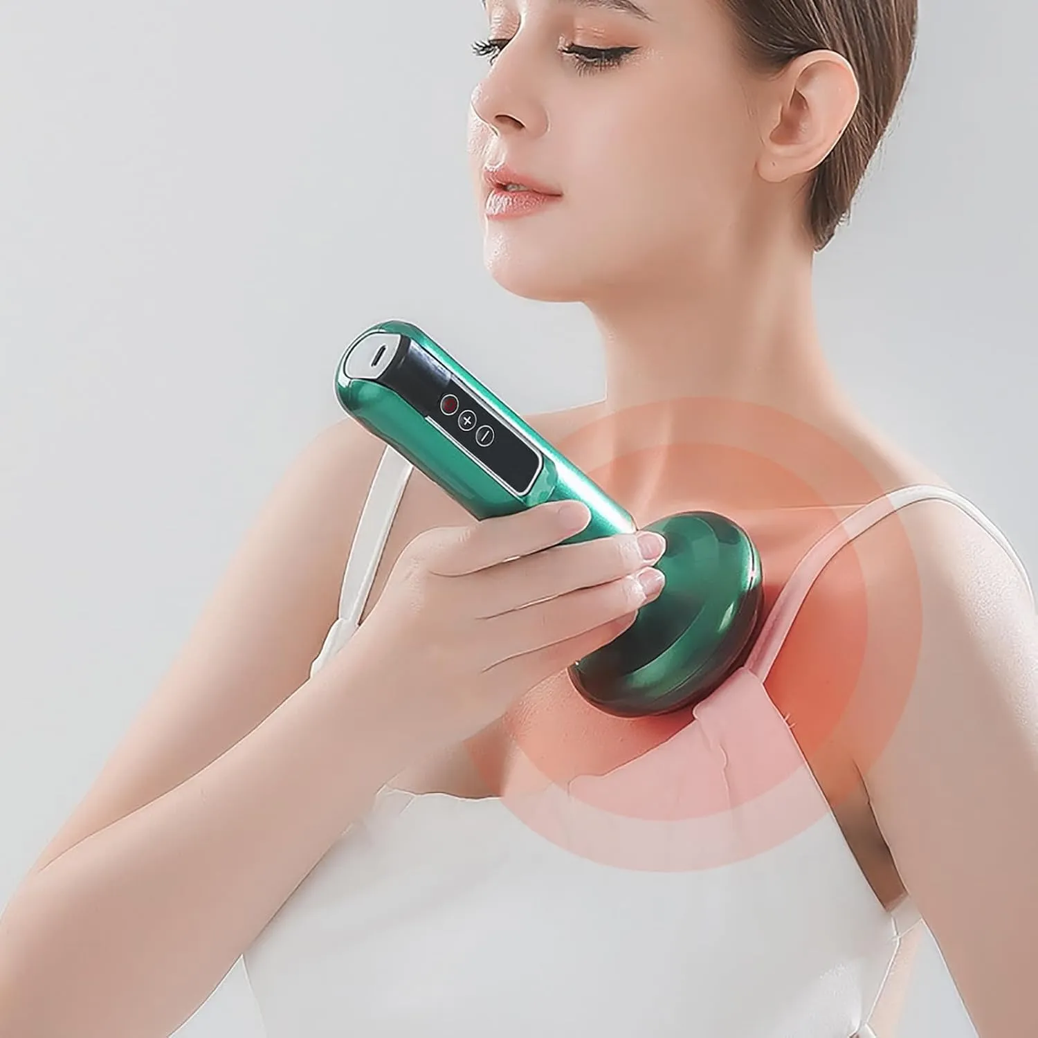 Handheld Cellulite Remover 2025 Cordless Body Shaping Machine 6 Speed Vibrating Massager for Legs Arms Portable Home Use (Grey, One Size)