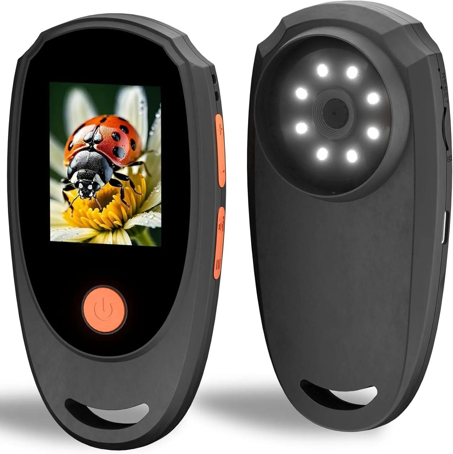 Handheld Digital Microscope with 2.0 Inch IPS Color Screen, Portable Magnifying Glass for Kids, 400x Magnification, 8 Adjustable 3-Level LED Lights, USB Compatible with PC Windows and Mac OS