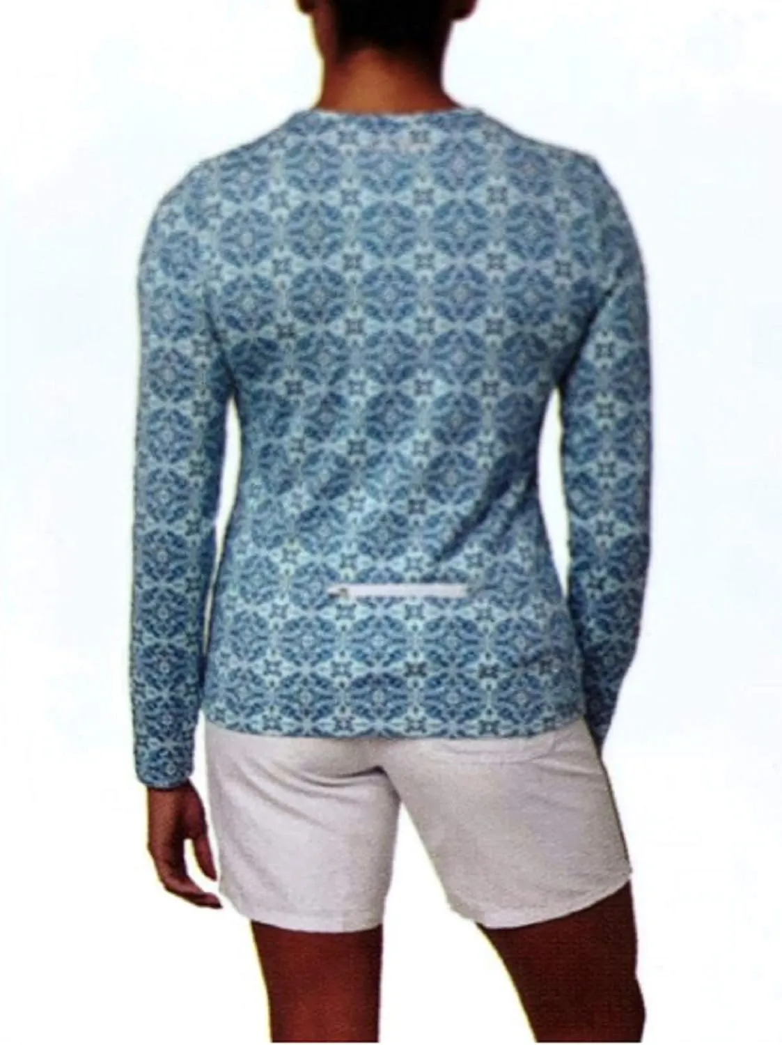 Hang Ten Womens Long Sleeve Rashguard with UPF 50 