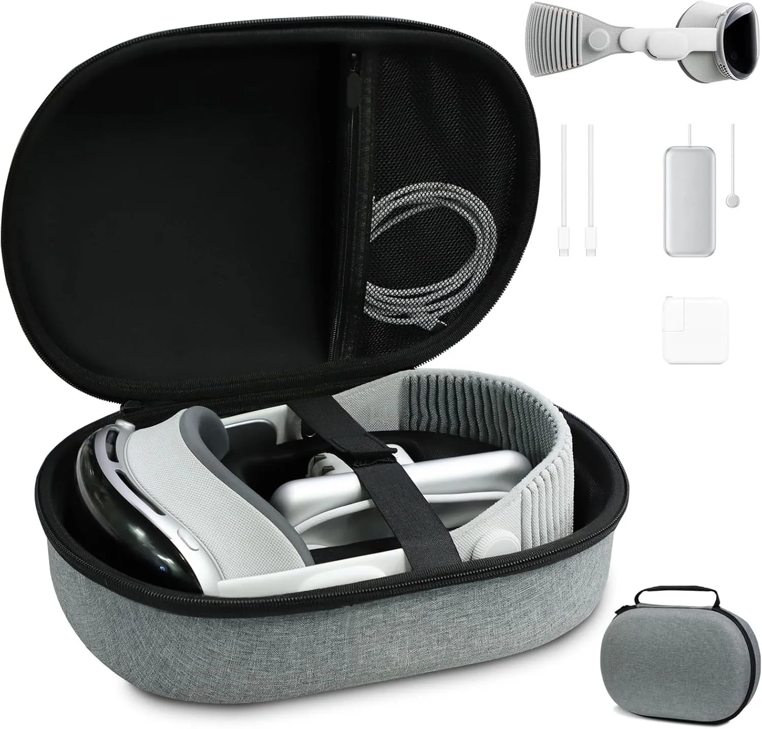 Hard Carrying Case,Compatible with Apple Vision Pro,Waterproof, Dustproof, Hard Drop-Proof, Portable Organizer, for Apple Vision Pro Only