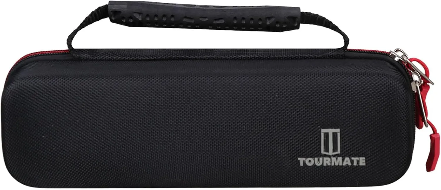 Hard Case for Nulksen CZK3671 Tire Inflator Portable Air Compressor, Tire Inflator Storage Bag (Case Only) (Black   Red)