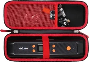 Hard Case for Nulksen CZK3671 Tire Inflator Portable Air Compressor, Tire Inflator Storage Bag (Case Only) (Black   Red)