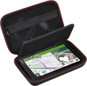 Hard GPS Case for 8 Inch Garmin DriveSmart 86 / Garmin dezl OTR800 / dezl OTR810 Navigator System, RV 895 GPS Portable Travel Bag Cover, Mesh Pocket for Charger and USB Cable, Black