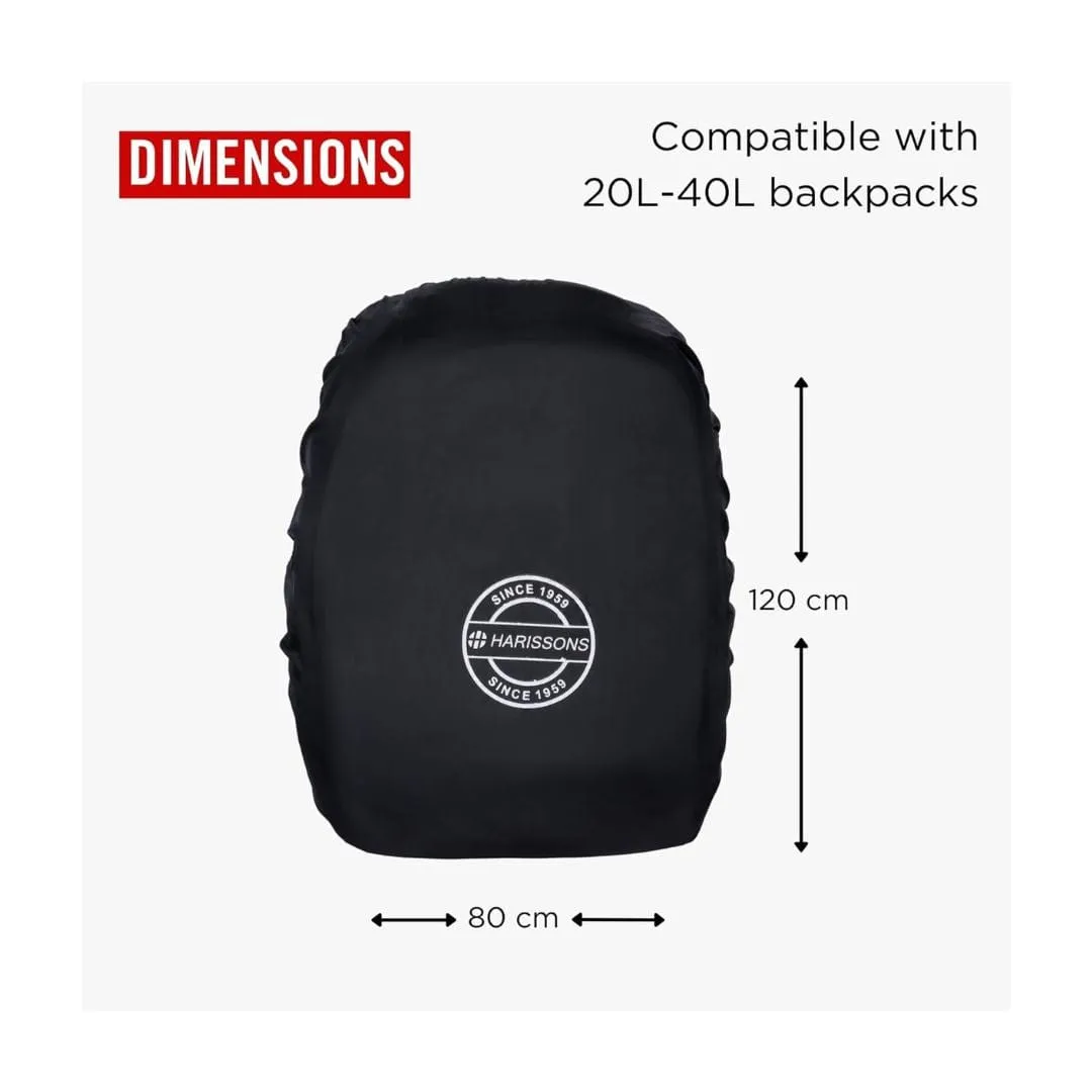 Harissons 45L Waterproof Rain Backpack Covers (Black)